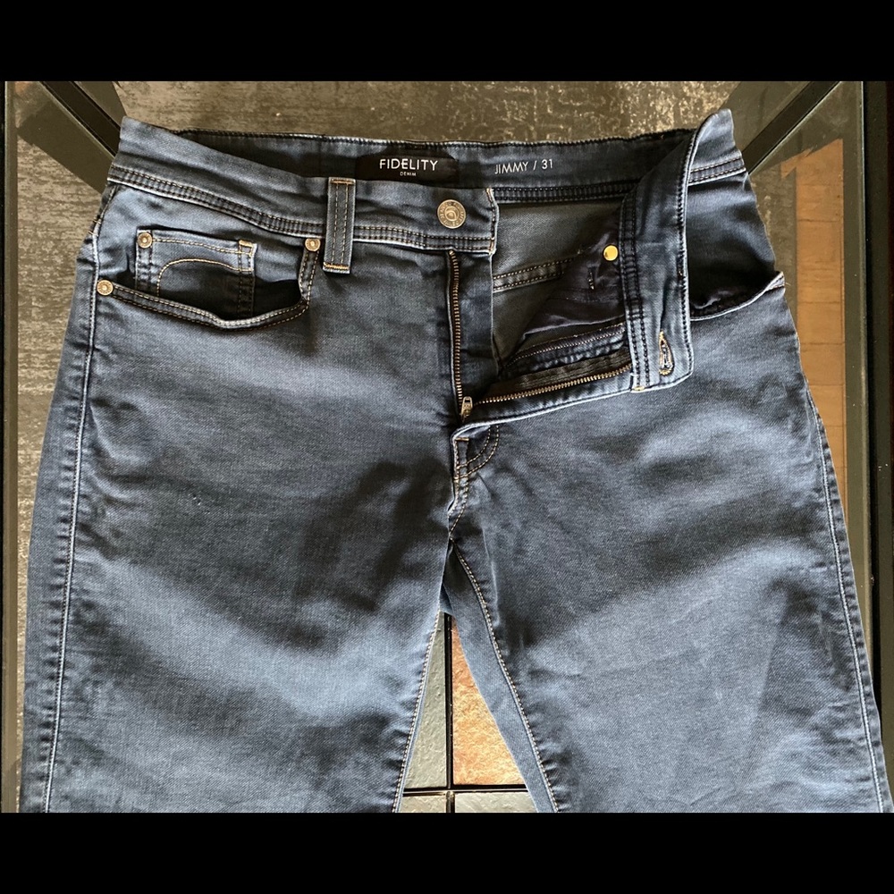Fidelity Jimmy Denim Jeans Straight Blue Stretch.